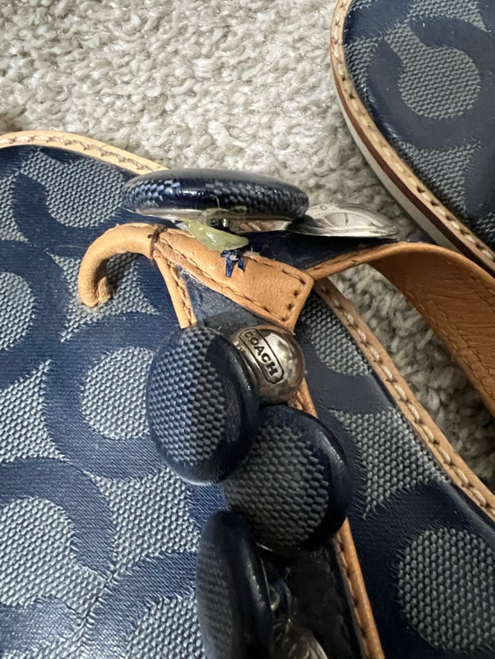 Blue Coach Sandals - Picture 4 of 5